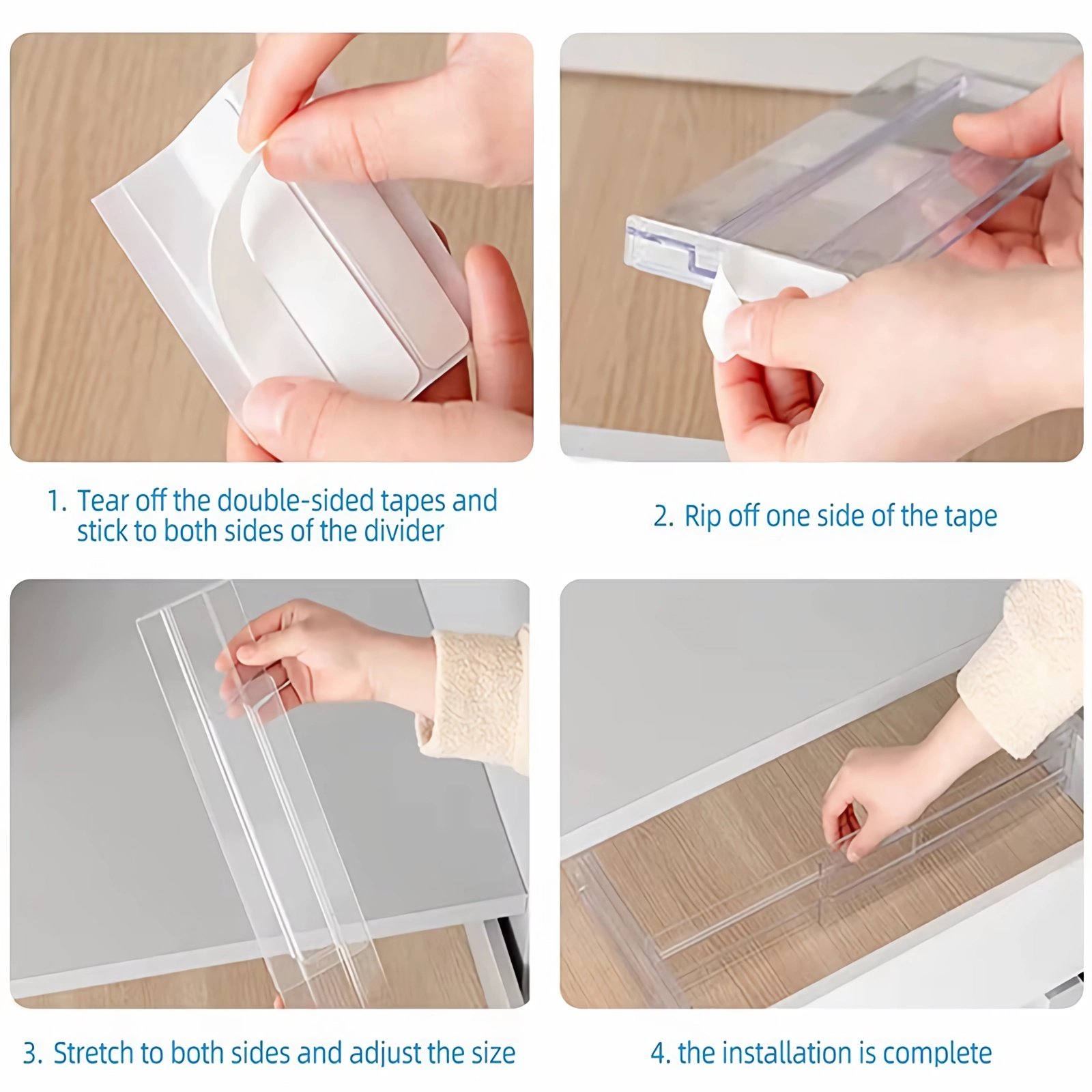 step-Drawer Organization Storage Divider
