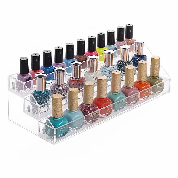 Transparent Nail Polish Countertop Organizer