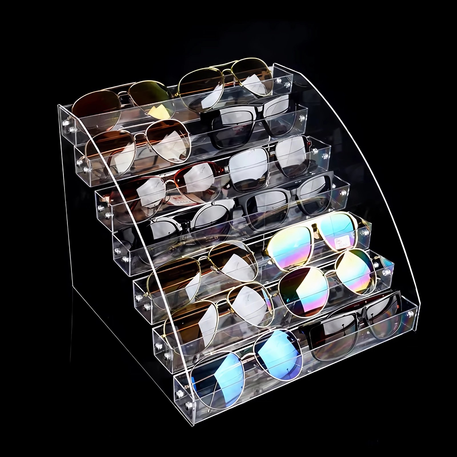 Product show-Transparent sunglasses Countertop Organizer