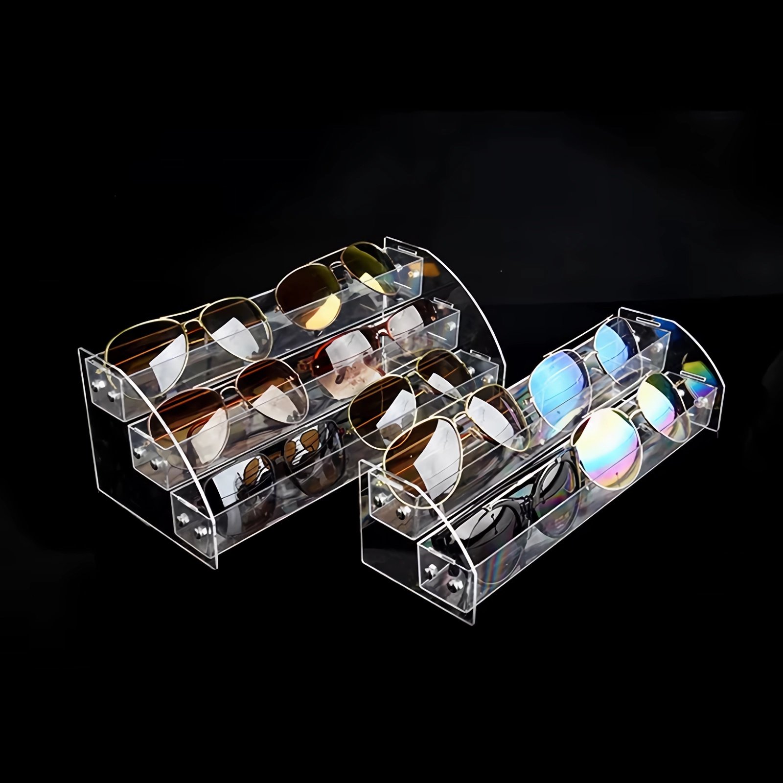 Product show-Transparent sunglasses Countertop Organizer
