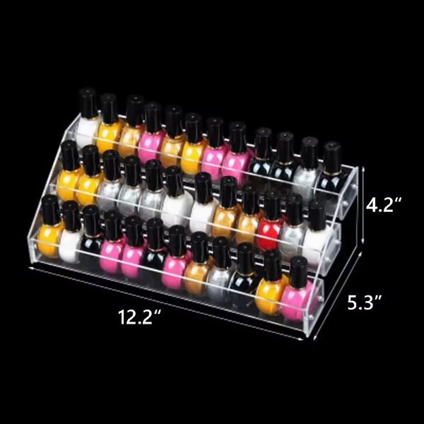 Transparent Nail Polish Countertop Organizer