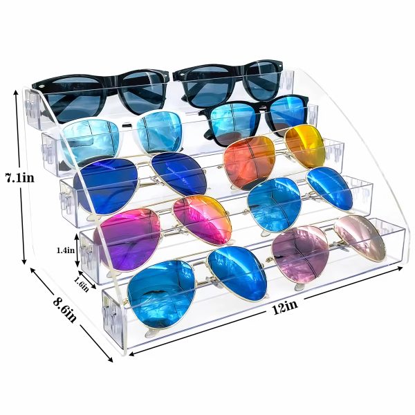 Transparent sunglasses Countertop Organizer