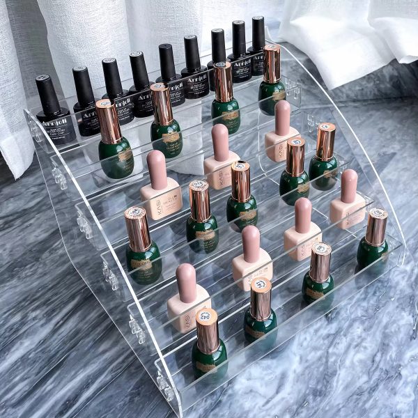 Transparent Nail Polish Countertop Organizer