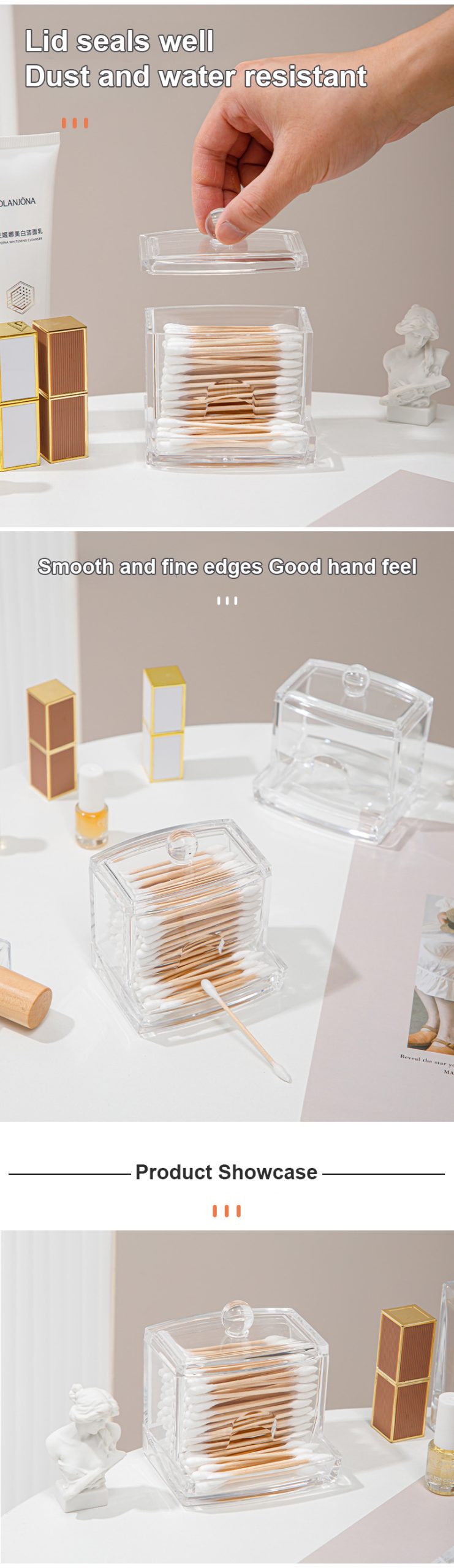 cotton swab pad holder for makeup-countertop organizer show