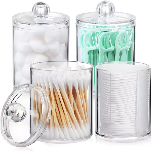 cotton swab pad holder for makeup-countertop organizer