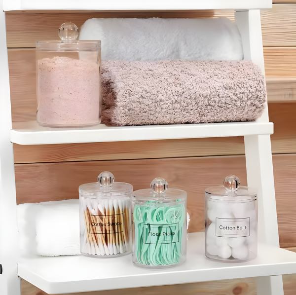 cotton swab pad holder for makeup-countertop organizer