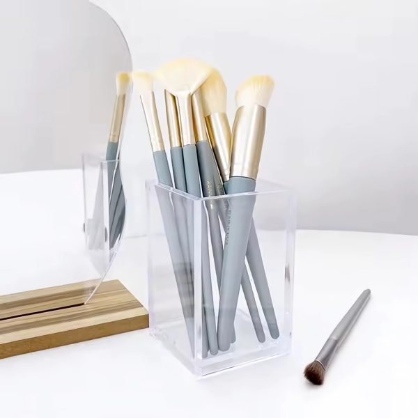 Plastic Transparent Cosmetic Brush Organizer