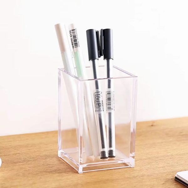 Plastic Transparent Cosmetic Brush Organizer