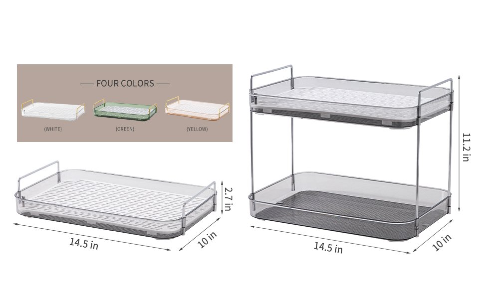  Countertop Storage Organizer with Drain Board