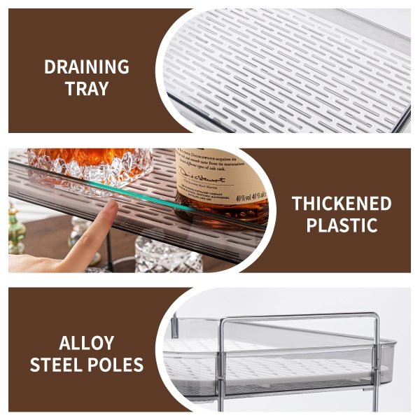 Countertop Storage Organizer with Drain Board