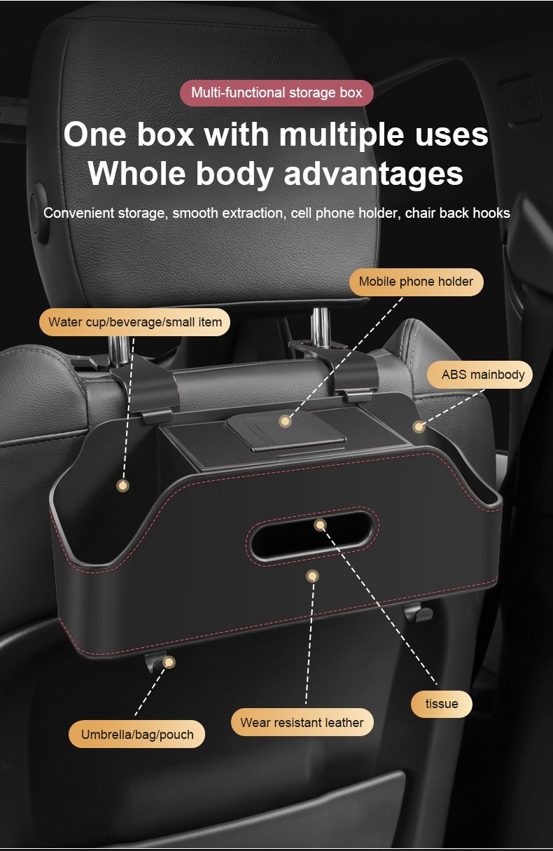 advantages-Car Seat Back Storage Box