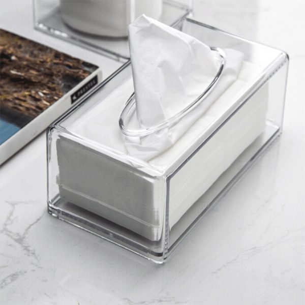 Desktop Transparent Tissue Box