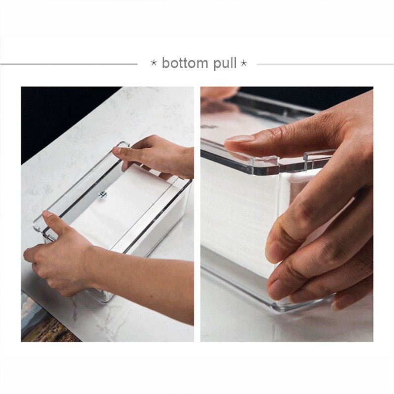 Desktop Transparent Tissue Box